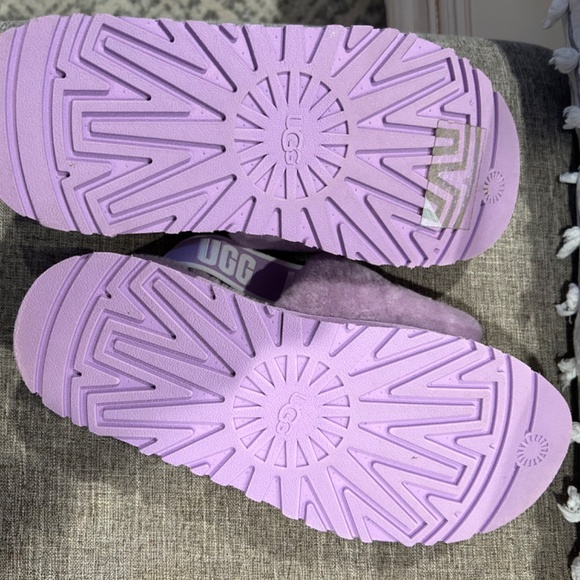 Fluff Yeah Ugg Purple Slingback Slippers Size 9 - Picture 2 of 6